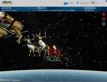 毎年恒例「サンタクロースの追跡作戦」開始　アメリカ軍とカナダ軍の防衛組織