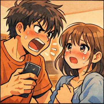 「浮気してんだろ！スマホのパスワード教えろ」とキレる彼。だが、彼に教えると泣いていたワケ【短編小説】