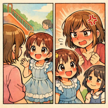 「お下がりの服なんて可哀想よ」と嫌味を言うママ友。だが、娘の放った一言に顔が引きつった【短編小説】
