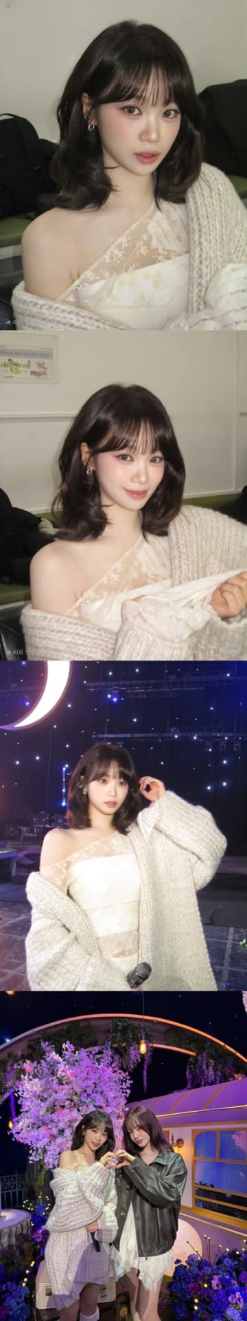 可憐なのに色っぽい…LE SSERAFIM・チェウォン、だぼっとニットから“白肌”ちらり「大優勝」【PHOTO】