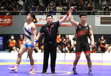 マルハン北日本所属のパリ五輪金メダリスト・日下尚選手、天皇杯全日本選手権でグレコローマン77kg級優勝