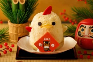 ひよこ型スイーツ「賀正ぴよりん」”紅白”トサカに苺ジュレ×濃厚プリンの正月フレーバー