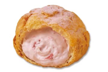 ビアードパパ「贅沢いちご」新春限定シュークリーム、甘酸っぱい苺×リッチな生クリーム