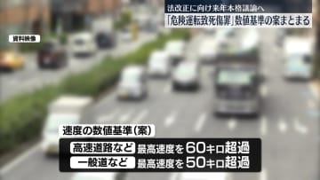 「危険運転致死傷罪」数値基準の案まとまる　法改正に向け来年本格議論へ
