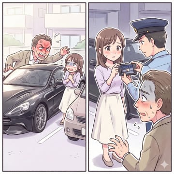 「ウチの車、高級車だから傷つけるなよ！」と威嚇する隣人。後日、ぶつけたのは隣人だった悲劇【短編小説】