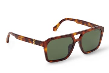 ルイ・ヴィトンのカラーサングラス、「LV」メタル輝くスクエア型＆“カメラレンズ風”丸眼鏡