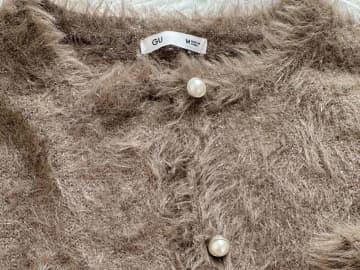 これ【GU】で買えるの！？ コーデに華やかさをプラス「上品ふわふわカーデ」