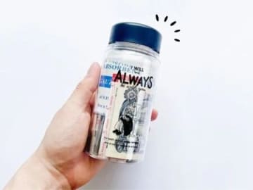 持ち歩ける『防災ボトル』を100均グッズで作ってみた。防災バッグの見直しも！【もしもの備えに】