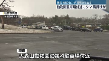 動物園の駐車場付近にクマ　男性襲われけが　秋田市