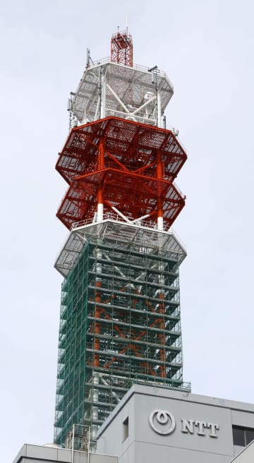 NTT鉄塔の修復工事完了　青森・八戸、地震で損傷