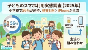 小学生のスマホ所持率は56％、格安SIM×iPhoneが主流