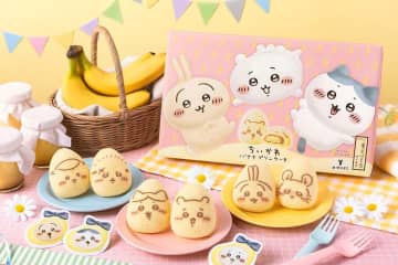 「ちいかわ」東京ばな奈のバナナプリンケーキにくりまんじゅう・モモンガ・ラッコ新登場、大阪・梅田で
