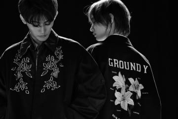 グラウンド ワイ“百合の花”刺繍のベトナムジャケット＆フォルムを変えられるダブルジップフーディー