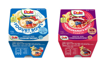 ドール、スムージーボウルから濃厚ヨーグルトと爽やかなザクロの2種が登場