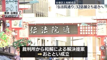 浅草寺近く「伝法院通り」32の路上店舗立ち退きへ