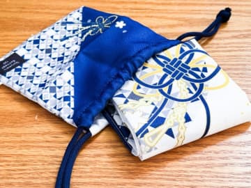 ファミマ『刀剣乱舞』恵方巻の予約特典をレビュー！　和柄デザインがかわいい恵方包み＆巾着袋を使ってみた