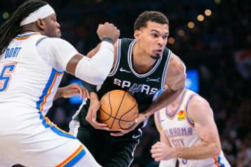 スパーズが“13日間で３度”の王者撃破！サンダーは直近６戦で４敗、シーズン68勝ペースにダウン＜DUNKSHOOT＞