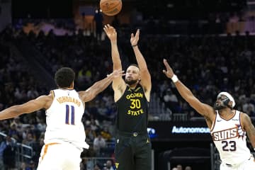 「今はカリーの時代だと思う」ガーネットがウォリアーズ王朝の立役者を絶賛「彼がこの時代のGOATだ」＜DUNKSHOOT＞