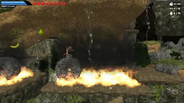 【期間限定無料】見た目のクセが強すぎる！原始人がウホウホ突き進む横スクACT『Caveman World: Mountains of Unga Boonga』Steamで配布中