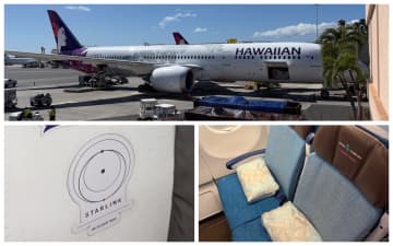 長距離線の機内Wi-FiでYouTube/Netflix見放題の衝撃。ハワイアン航空のStarlinkは本当に速かった！