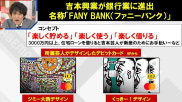 吉本興業が銀行業に進出 「FANY BANK」 3000万円以上、住宅ローンを借りると芸人がお手伝いに…「よしもとファイナンス」の実態にも言及