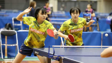 四天王寺・井上真夕/渡会宥ペアがV＜卓球・近畿高校新人大会2025/女子ダブルスランキング＞