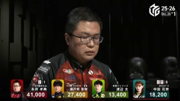 「こんなこと信じられますか？」1対8のめくり合い、永井孝典が圧倒的劣勢を弾き飛ばす規格外ツモに放送席も驚愕「確率をひっくり返す男」／麻雀・Mリーグ