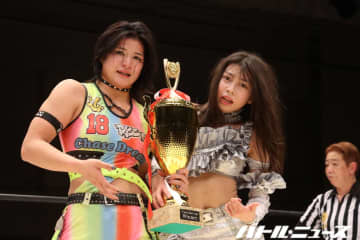 17歳と19歳の美少女新人レスラーがタッグトーナメント優勝を果たし女子プロレス界の未来を魅せる！