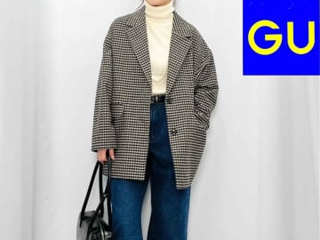 「ハーフ丈コート」はこう合わせる！【GU】スタッフさんが着こなす「おしゃ見えコーデ」