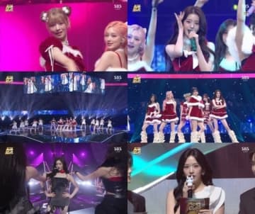 IVE「2025 SBS歌謡大典」でサプライズ予告も！可愛らしいサンタ衣装でステージ披露