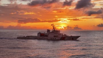 中国海警艦「黄岩」、黄岩島海域をパトロール