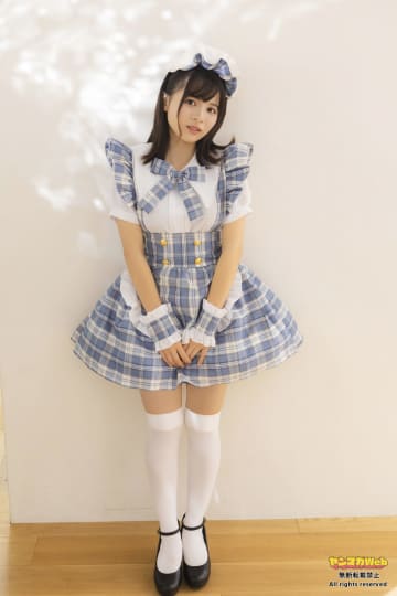 【グラビア】「ミスマガのアソビバ！」太田しずくさんの青いメイド服姿！ ヤンマガWebのグラビアを一挙公開