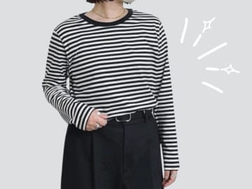 「これで1,290円は優秀すぎ！」【無印良品】着回し力無限大な「万能ボーダーT」