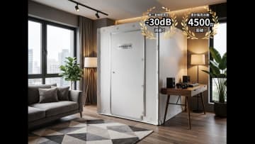 Coolish Musicの簡易防音室「OTODASU」に最大サイズDX160登場。デュアルモニターも入る広々空間