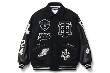 ネイバーフッド26年新年限定“レザー袖”のスタジャン＆「東京」プリント入り犬張り子