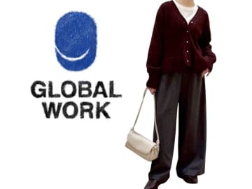 「パキッとした色苦手」な人に！【グローバルワーク】40・50代に似合う「ボルドートップス」