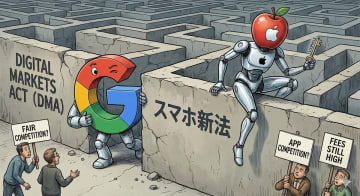 アップル＆グーグル、スマホ新法を「実質無効化」する巧妙な罠…アプリ事業者が陥る「自由化の地獄」