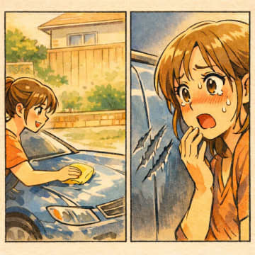 「お宅の車、うちの子が傷つけたって証拠は？」と開き直るママ友→傷跡の形を見て表情が一変【短編小説】