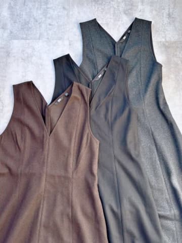 低身長＆30代ならどれが正解？ユニクロブラッシュドジャージーワンピースを丈感別に大検証！