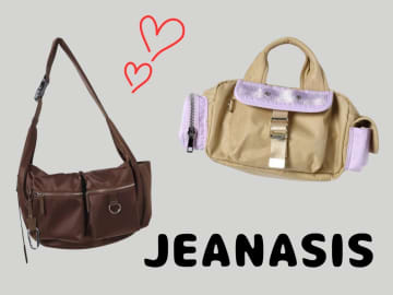 気軽に「おしゃれ度」上げたいなら →【JEANASIS】の「ナイロンバッグ」を取り入れて♡