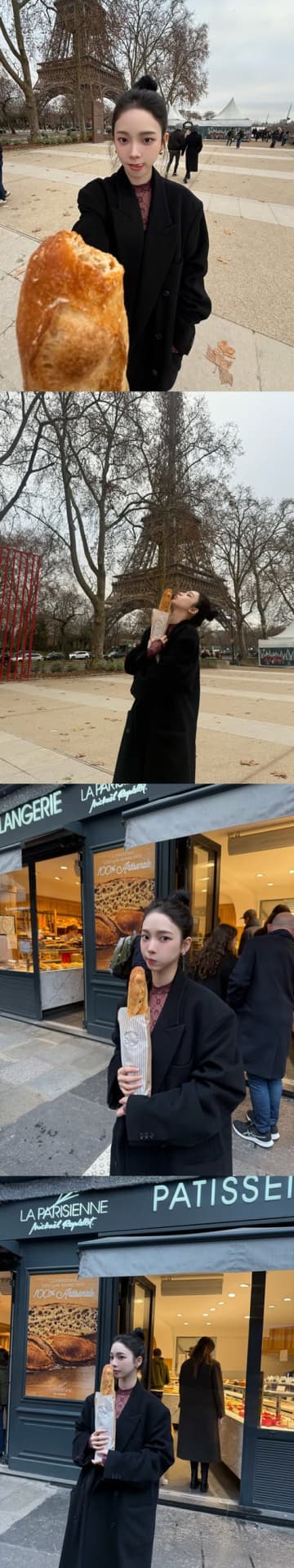 『紅白』出場のaespa・カリナ、“驚異の小顔”にクギ付け！パリで輝く美貌にため息…「異次元」【PHOTO】