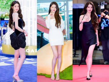 新時代のファッション・アイコンIVEウォニョンが着こなす、最旬【美脚ドレス】