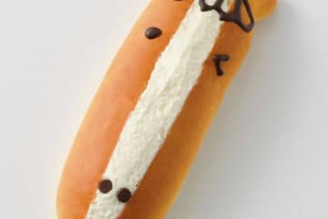 ロイズ26年干支「うま」クリームパン、たっぷりホイップクリーム＆苺ジャム入り
