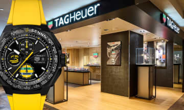 西武池袋本店の「タグ・ホイヤー」がリニューアル。アイデンティティを表現した店舗にコレクションをフルラインナップ