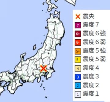 【速報】関東で地震　M3.5　震源は埼玉県南部