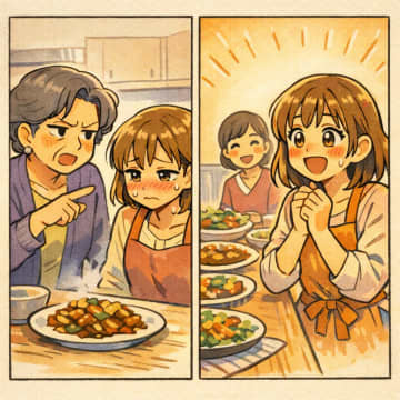 「実は私が教えたレシピなの」と親戚の前で嘘をつく義母。だが、夫の一言をうけ黙り込んだ話