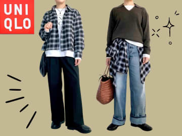 1枚あると超便利！【ユニクロ】大人のこなれ見えに♡「値下げチェックシャツ」