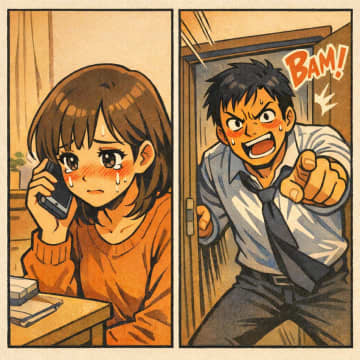 「誰と電話してたんだ！」とスマホを奪う嫉妬深い夫。だが、通話相手の正体を知ると顔面蒼白に【短編小説】