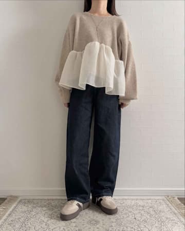 「スタイルアップが叶う!」【しまむら】ガバッと着るだけ!「淡色トップス」