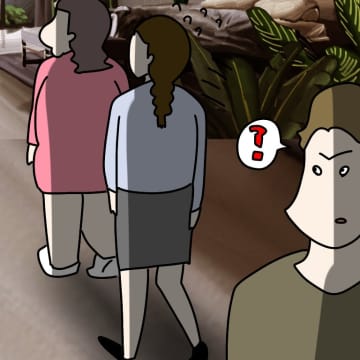 【漫画】作戦にかげり？別室に連れ出された！ここ、私の家だけど【非常識な女がウチにきた Vol.76】